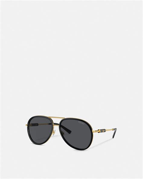 versace medusa pilot sunglasses.